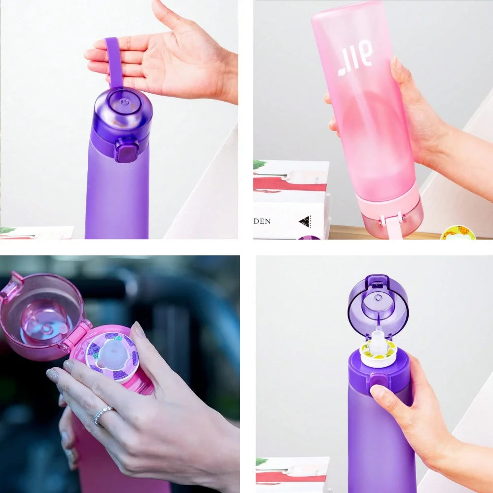 Gourde Air Water 800 ml Avec Pod Arôme Réutilisable