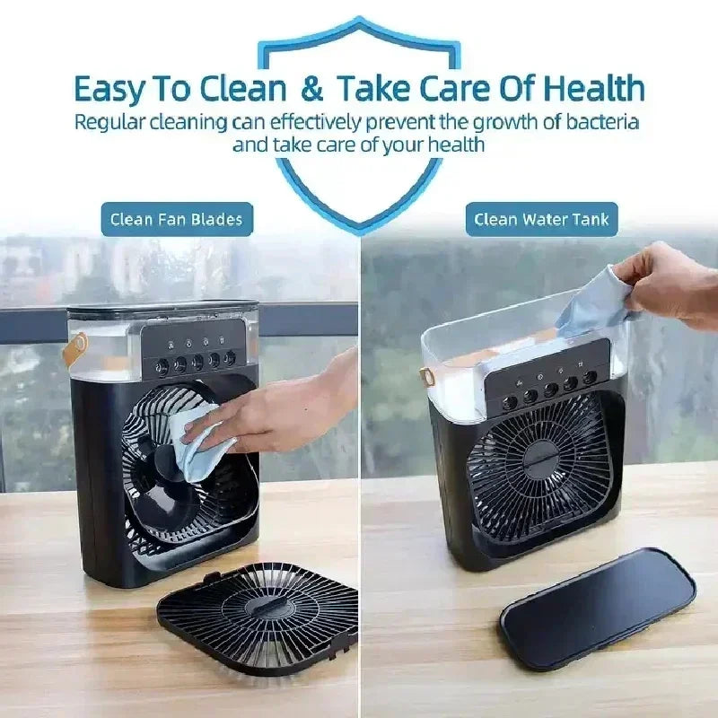 Freshora™ Mini Air Cooler 3-en-1 Portable avec LED