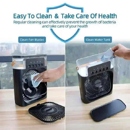 Freshora™ Mini Air Cooler 3-en-1 Portable avec LED