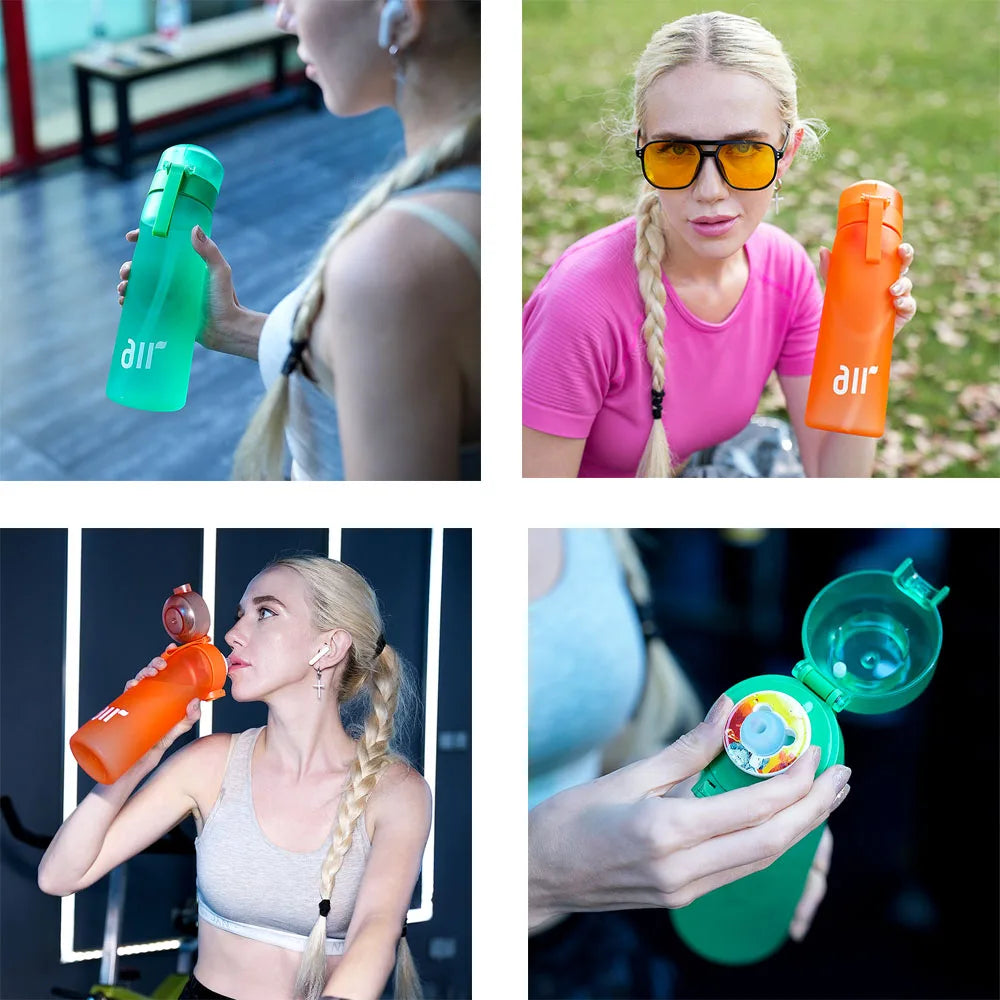 Gourde Air Water 800 ml Avec Pod Arôme Réutilisable