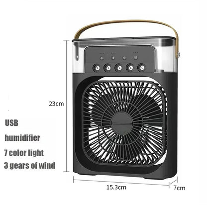 Freshora™ Mini Air Cooler 3-en-1 Portable avec LED
